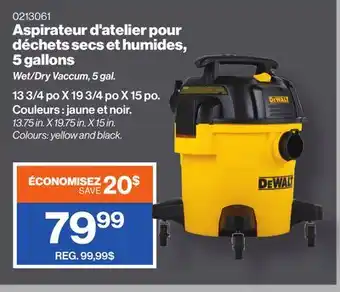 Patrick Morin DeWalt Wet/Dry Vaccum, 5 gal offer