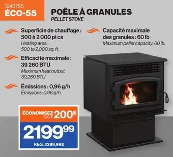 Patrick Morin PELLET STOVE offer