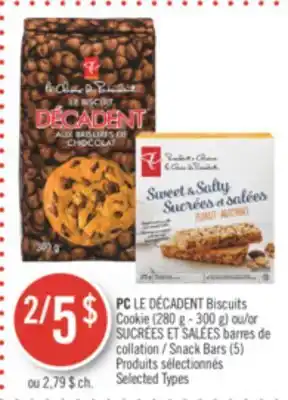 Pharmaprix PC Cookie (280 g - 300 g) or Snack Bars (5) offer