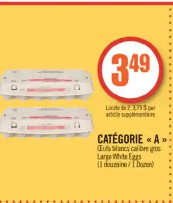 Pharmaprix CATÉGORIE A Large White Eggs offer