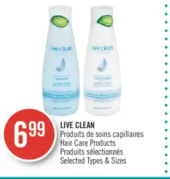 Pharmaprix LIVE CLEAN Hair care Products offer