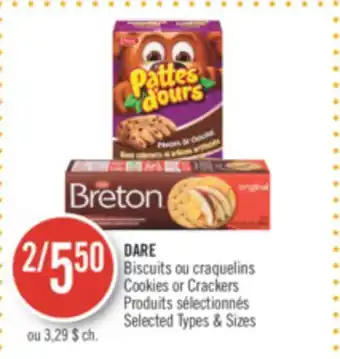 Pharmaprix DARE Cookies or Crackers offer