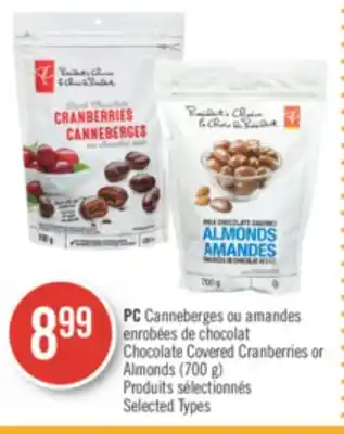 Pharmaprix PC Chocolate Covered Cranberries or Almonds offer
