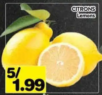 Supermarché PA Citrons Lemons offer