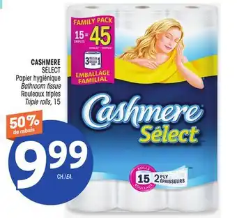 Uniprix CASHMERE SÉLECT Papier hygiénique/ Bathroom tissue offer