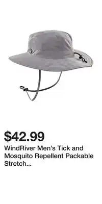 Mark's WindRiver Men's Tick and Mosquito Repellent Packable Stretch Outback Hat offer