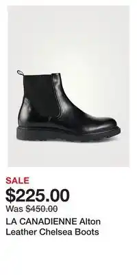 Holt Renfrew LA CANADIENNE Alton Leather Chelsea Boots offer