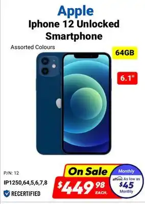 Factory Direct Apple Iphone 12 Unlocked Smartphone offer