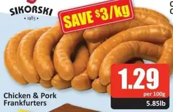 Starsky Chicken & Pork Frankfurters offer