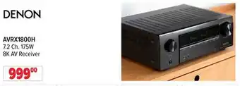 2001 Audio Video Denon 7.2 Ch. 175W 8K AV Receiver offer