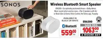 2001 Audio Video Sonos Wireless Bluetooth Smart Speaker offer