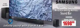 2001 Audio Video Samsung 11.1.4 Channel Wireless Dolby Atmos Sound Bar offer