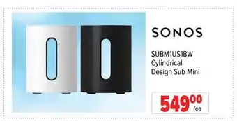 2001 Audio Video SONOS Cylindrical Design Sub Mini offer