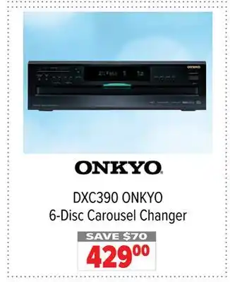 2001 Audio Video DXC390 ONKYO 6-Disc Carousel Changer offer