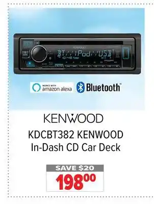 2001 Audio Video Kenwood In-Dash CD Car Deck offer