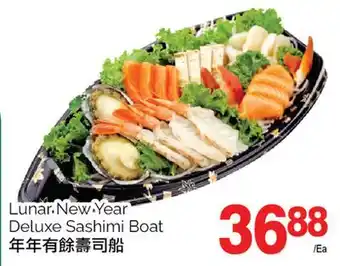 T&T Supermarket LUNAR NEW YEAR DELUXE SASHIMI BOAT offer