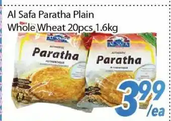 Bestco Food Mart Al Safa Paratha Plain Whole Wheat offer