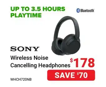 Visions Electronics SONY Wireless Noise Cancelling Headphones offer