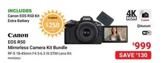 Visions Electronics CANON EOS R50 Mirrorless Camera Kit offer