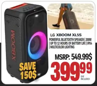 Centre Hi-Fi LG POWERFUL BLUETOOTH SPEAKER offer