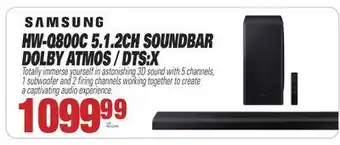 Centre Hi-Fi SAMSUNG HW-Q800C 5.1.2CH SOUNDBAR DOLBY ATMOS / DTS:X offer