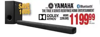Centre Hi-Fi YAMAHA THE TRUE X SERIES REDEFINES HOME ENTERTAINMENT offer