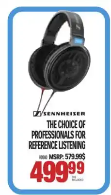 SENNHEISER THE CHOICE OF PROFESSIONALS FOR REFERENCE LISTENING