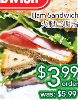 Ample Food Market Ham Sandwich offer