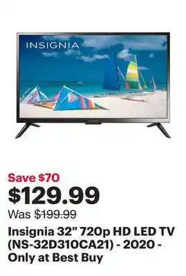 Best Buy Insignia 32 720p HD LED TV (NS-32D310CA21) - 2020 - Only at Best Buy offer