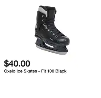 Decathlon Oxelo Ice Skates - Fit 100 Black offer