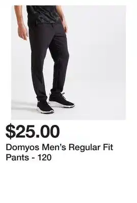 Decathlon Domyos Men's Regular Fit Pants - 120 offer