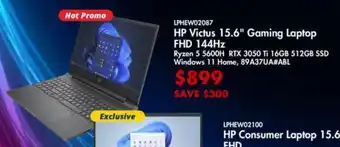 Canada Computers HP Victus 15.6" Gaming Laptop FHD 144Hz offer