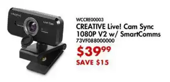 CREATIVE Live! Cam Sync 1080P V2 w/ SmartComms