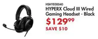 HYPERX Cloud III Wired Gaming Headset Black