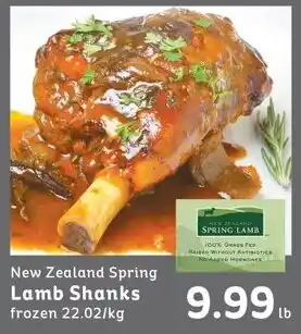 IGA New Zealand Spring Lamb Shanks offer