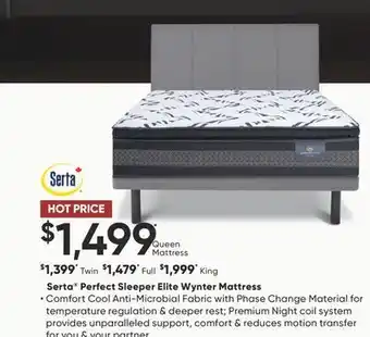Sleep Country Serta Perfect Sleeper Elite Wynter Mattress offer