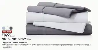 Dormez Vous Egyptian Cotton Sheet set offer