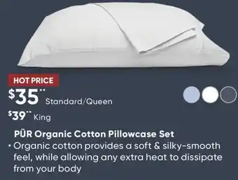 Dormez Vous Pür Organic Cotton Pillowcase Set offer