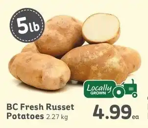 IGA BC Fresh Russet Potatoes 2.27kg offer