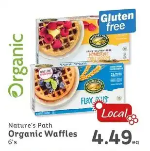 IGA Nature's Path Organic Waffles 6's offer