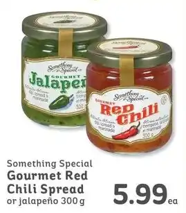 IGA Something Special Gourmet Red Chili Spread or jalapeño 300g offer