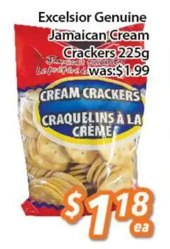 Ample Food Market Excelsior Genuine Jamaican Cream Crackers 225g offer