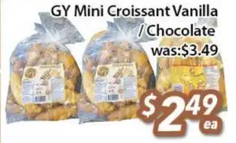 Ample Food Market GY Mini Croissant Vanilla/Chocolate offer