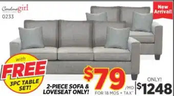 Surplus Furniture Closeout Sofa & Loveseat Set offer