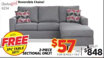 Surplus Furniture Maui Steele 2Pc Sectional offer