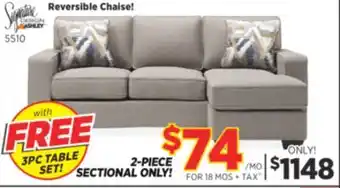 Surplus Furniture Greaves Stone 2Pc Sectional offer