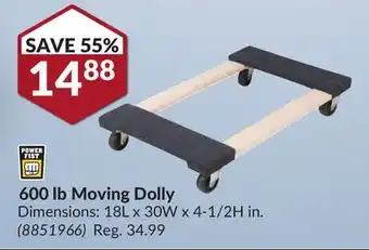 Princess Auto 600 Moving Dolly offer
