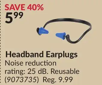 Princess Auto Headband Earplugs offer