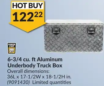 Princess Auto 6-3/4 cu. ft Aluminum Underbody Truck Box offer