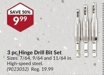 Princess Auto 3 pc Hinge Drill Bit Set offer